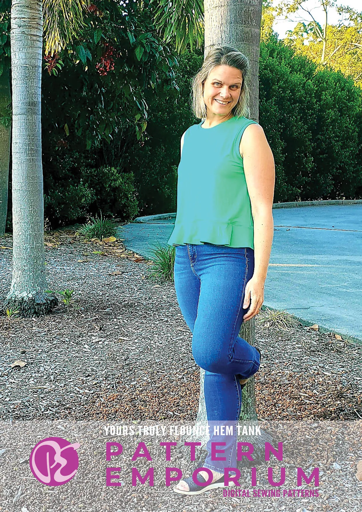 Yours Truly | Flounce Hem Tank Sewing Pattern