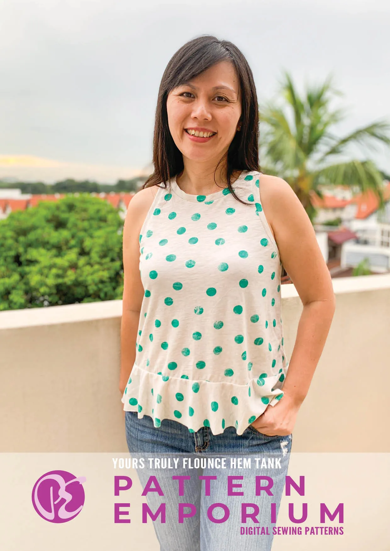 Yours Truly | Flounce Hem Tank Sewing Pattern