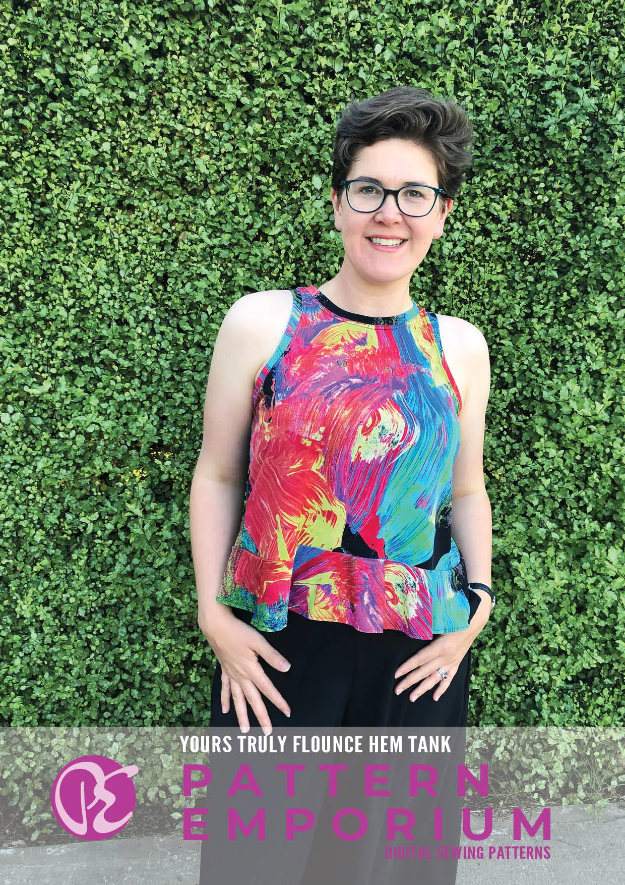 Yours Truly | Flounce Hem Tank Sewing Pattern