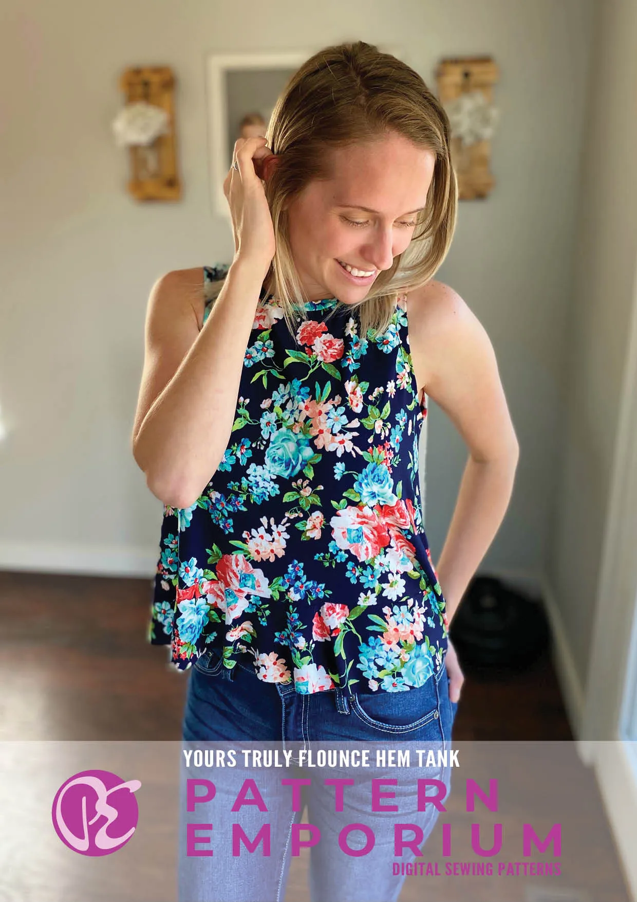 Yours Truly | Flounce Hem Tank Sewing Pattern