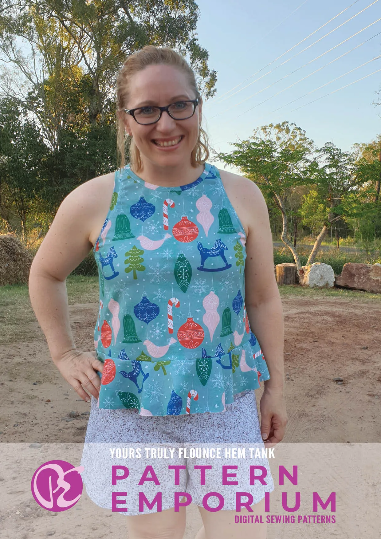 Yours Truly | Flounce Hem Tank Sewing Pattern