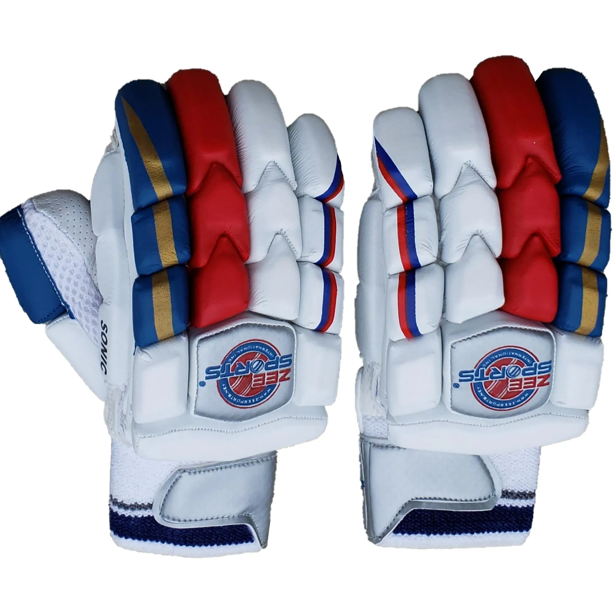 Zee Sports Batting Gloves Sonic Blue Red