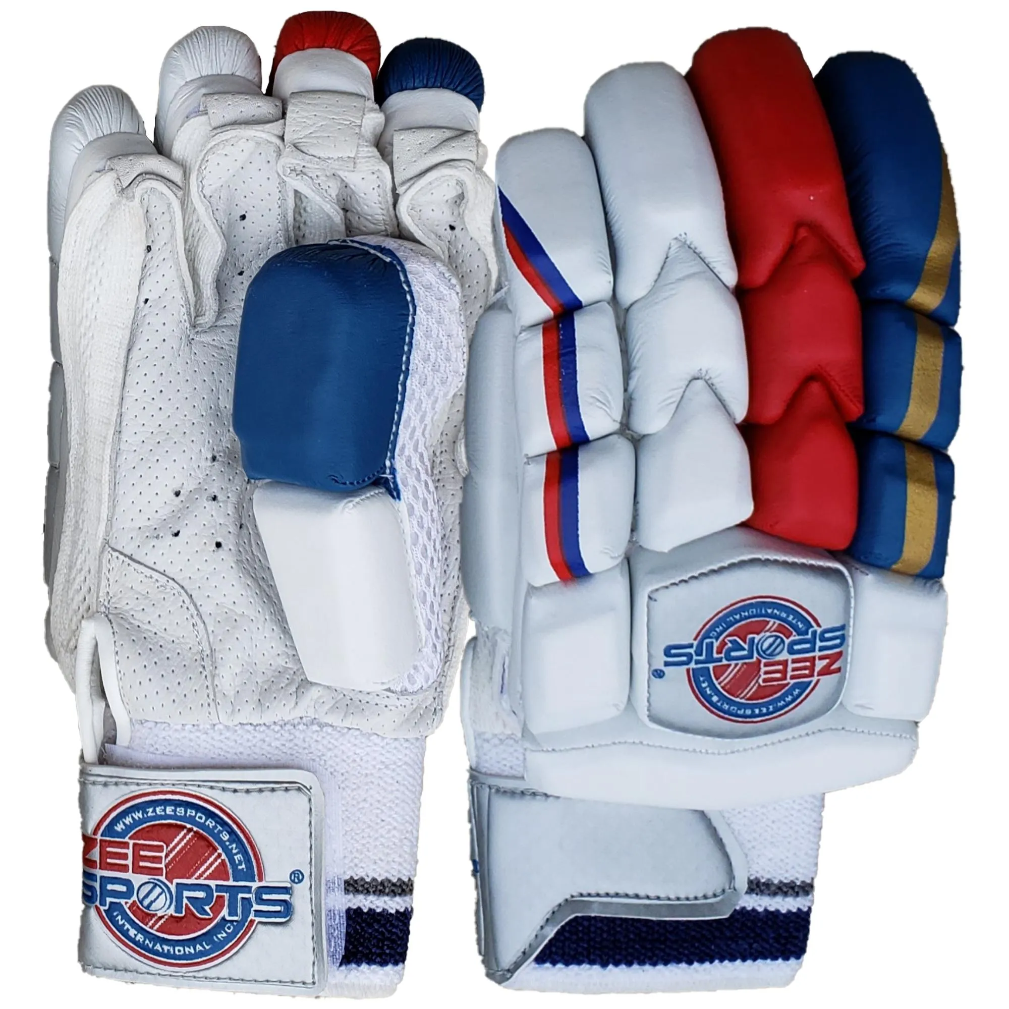 Zee Sports Batting Gloves Sonic Blue Red